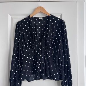Wilfred Prairie Blouse polka dot size M